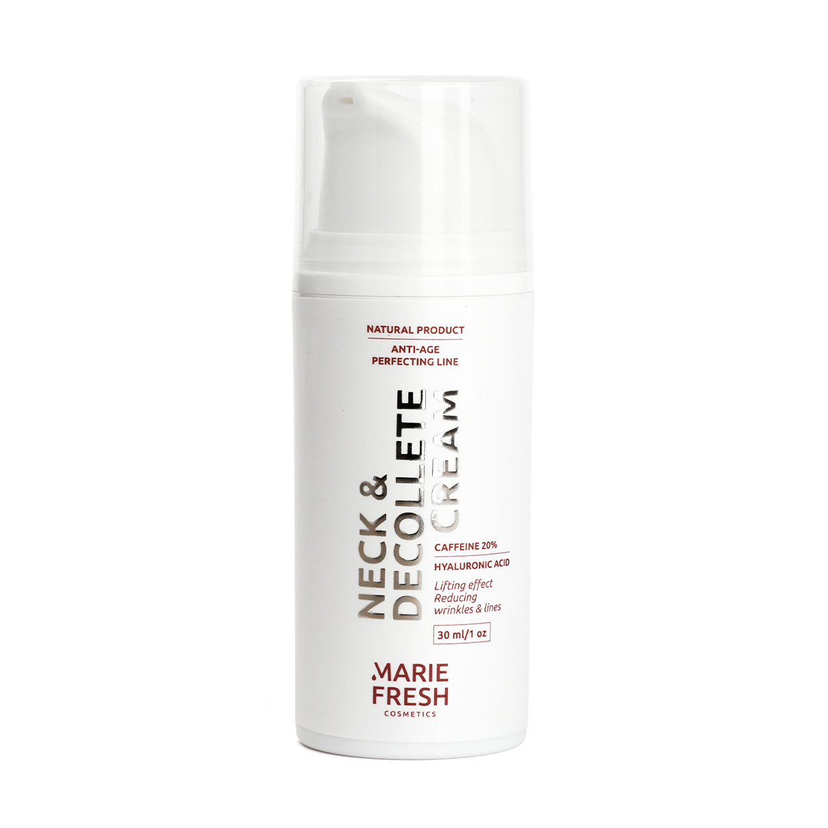 Крем для шиї та зони декольте Marie Fresh Cosmetics Neck &amp; Decollete Cream з ефектом ліфтингу, 30 мл