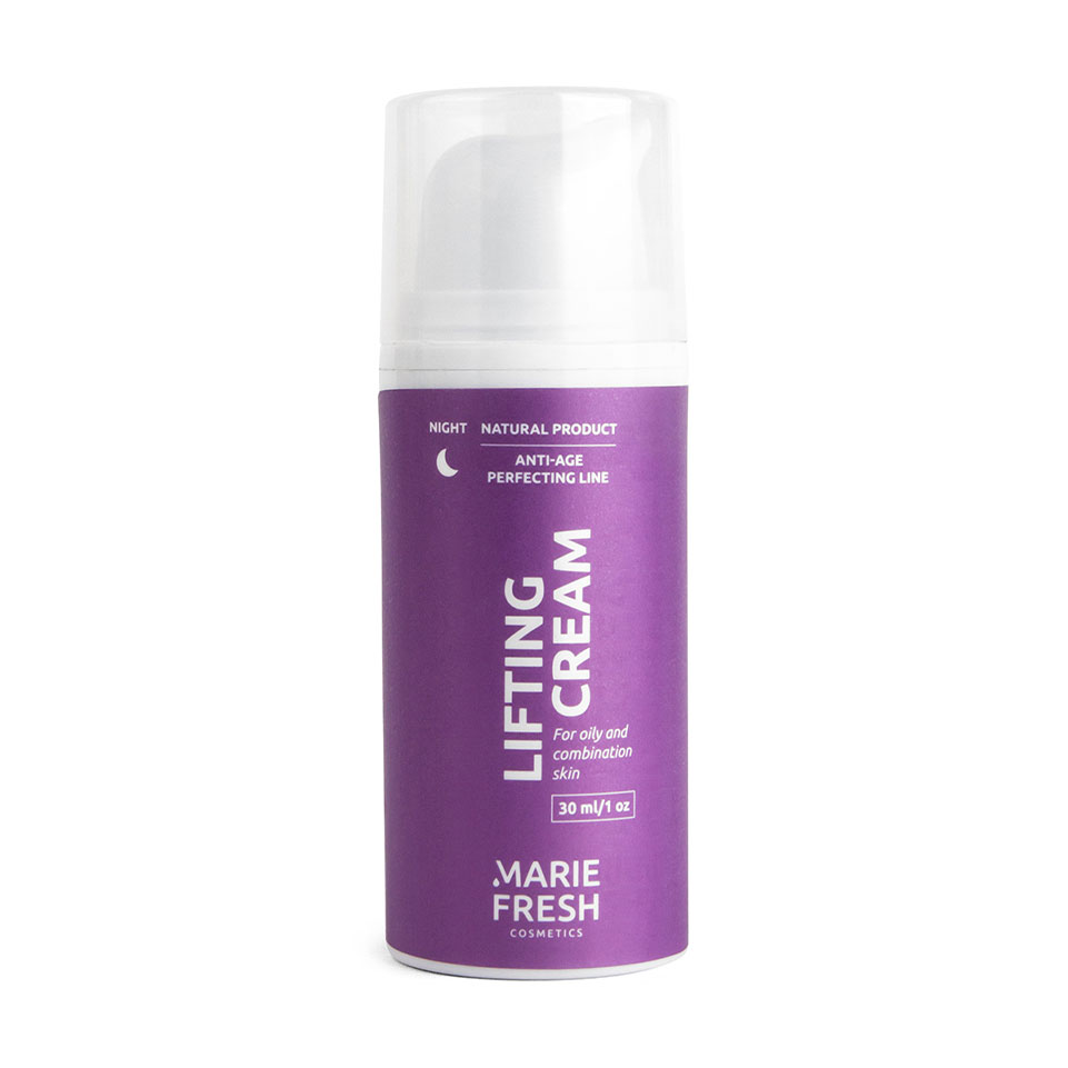 Нічний крем-ліфтинг Marie Fresh Cosmetics Anti-age Perfecting Line Lifting Night Cream для жирної та комбінованої шкіри обличчя, 30 мл