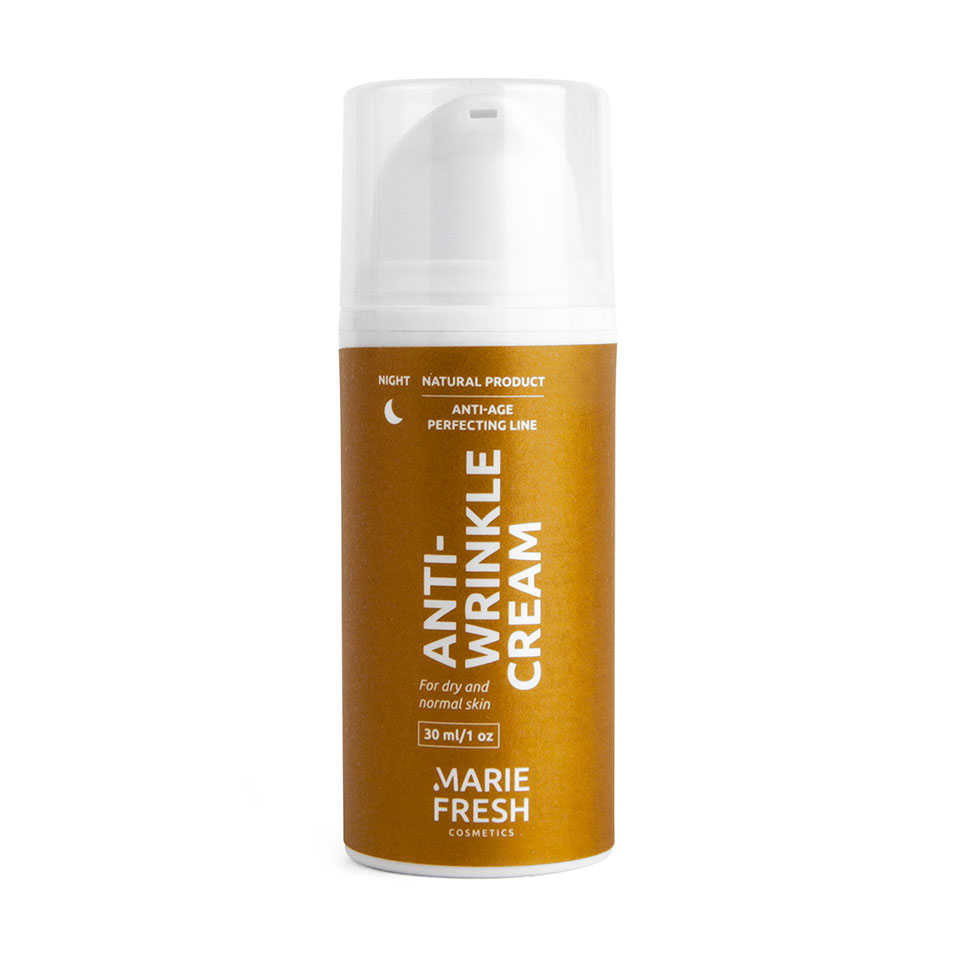 Нічний крем Marie Fresh Cosmetics Anti-age Perfecting Line Anti-wrinkle Night Cream для сухої та нормальної шкіри обличчя, проти зморщок, 30 мл